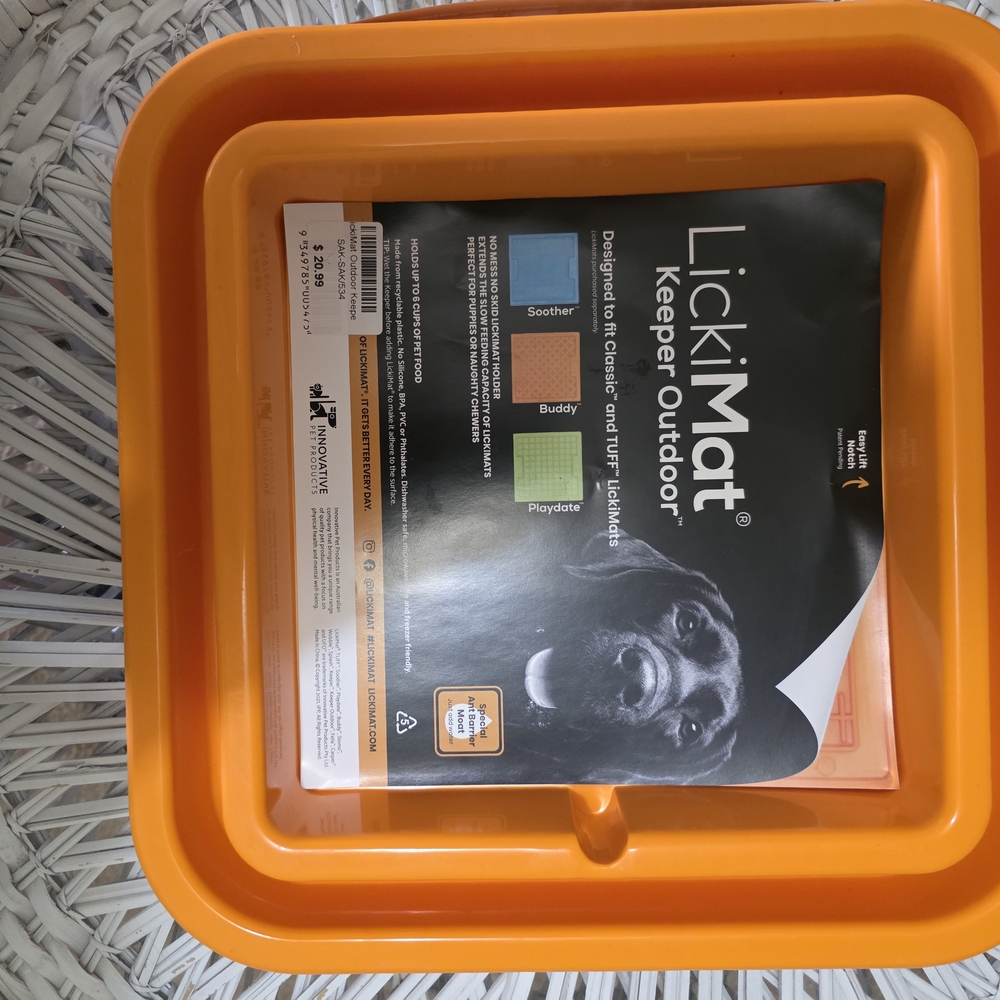 Keeper Outdoor Orange Dog Bowl